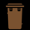 brown bin