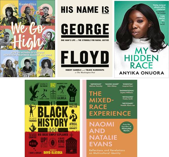 Image showing a range of book jackets for the titles recommended below