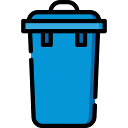 Blue bin icon