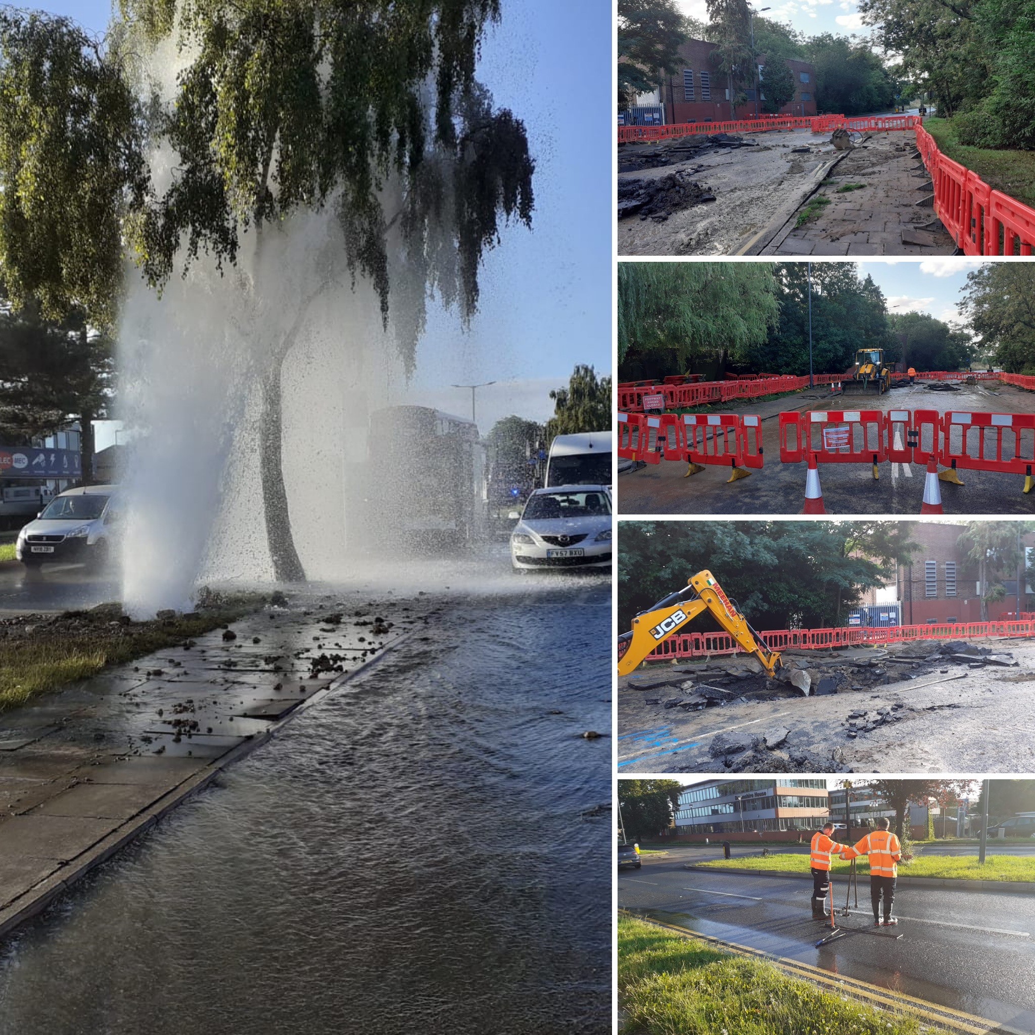 Burst water main