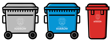 Flats bin icons