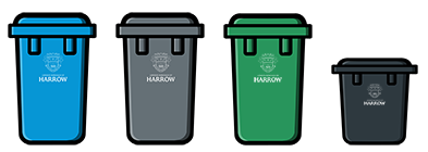 Household waste icons