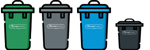 Household waste icons