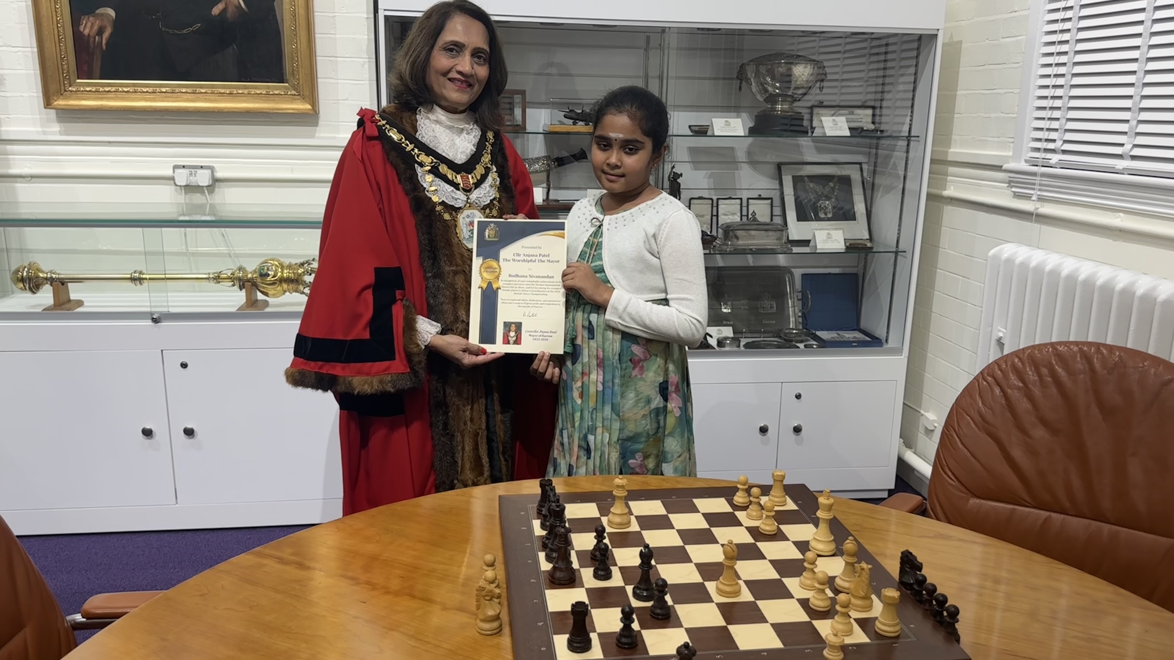 Mayor and Chess Champion