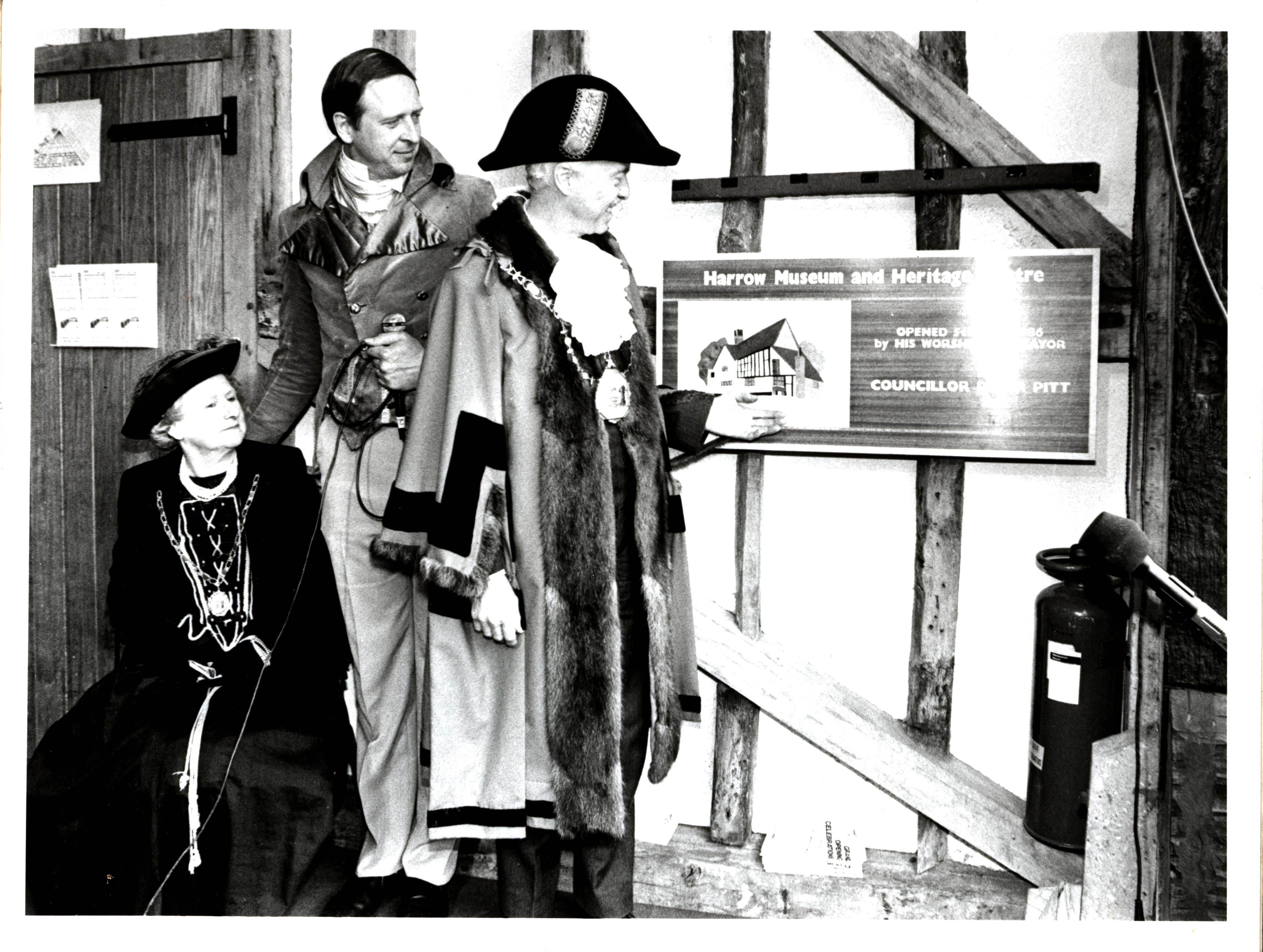 The opening of the Harrow Museum and Heritage Centre in 1986