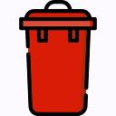 Red bin icon4