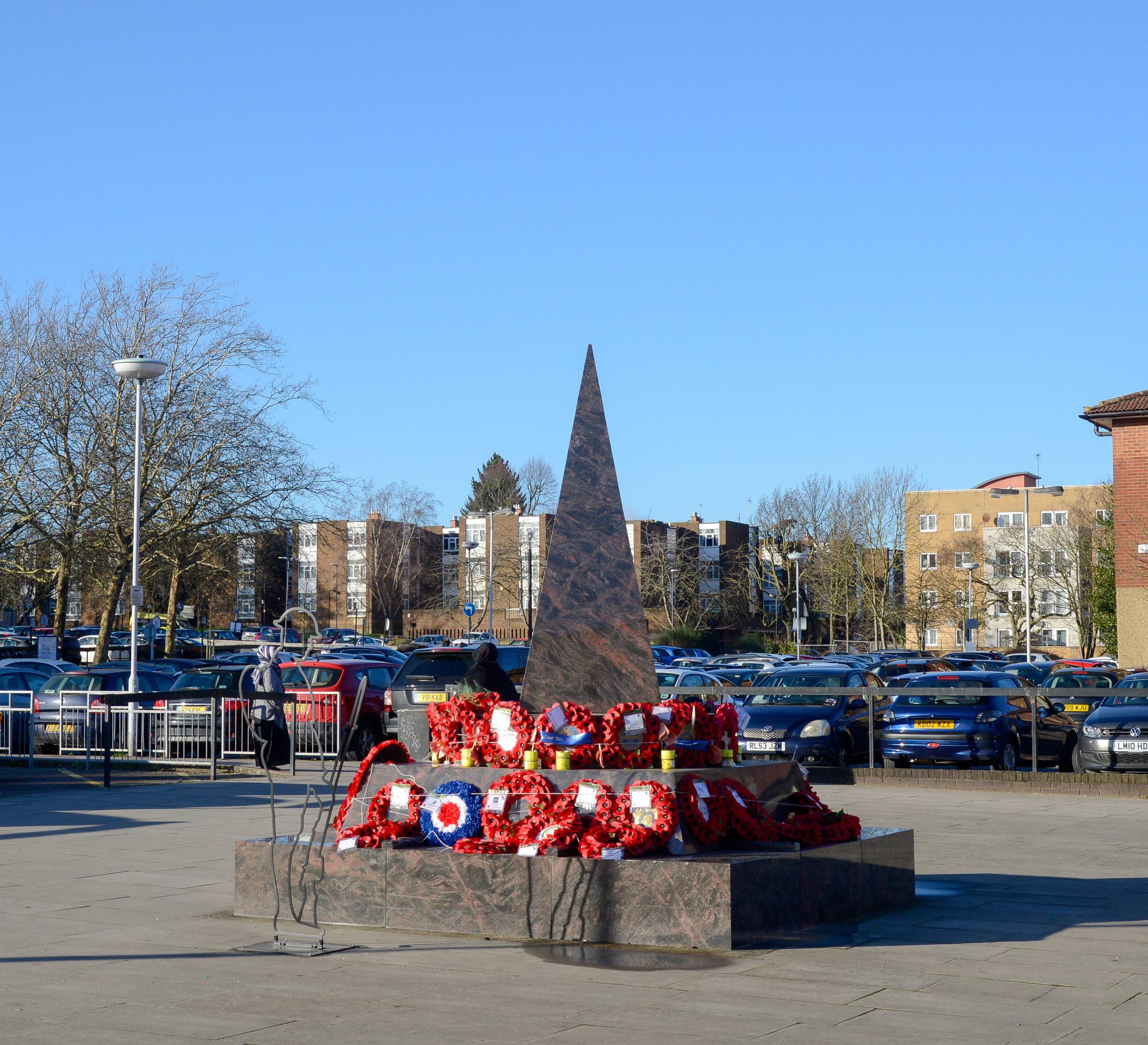 Harrow’s War Memorial, Civic Centre site on Station Road.