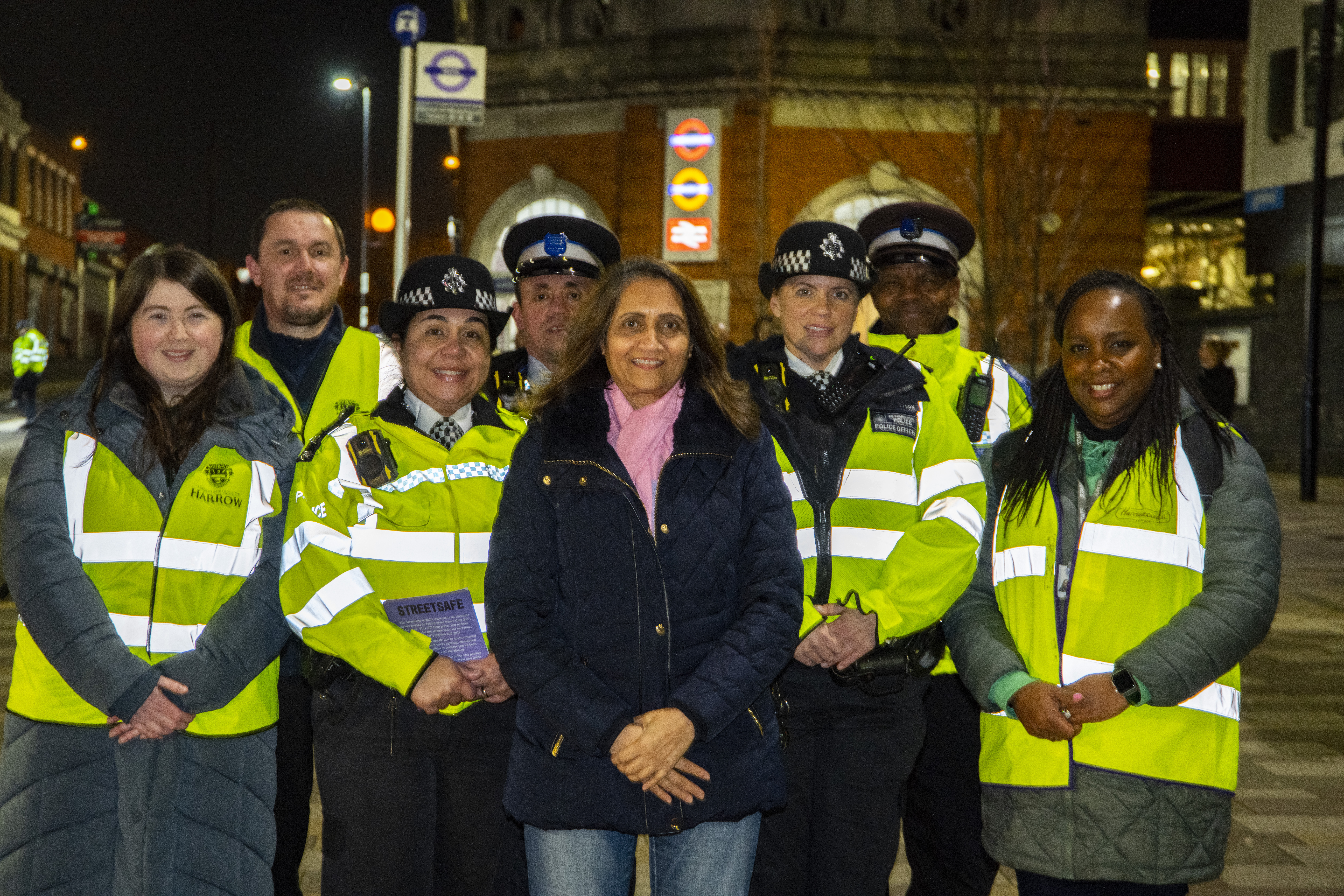 Photo with Community Safety and partners