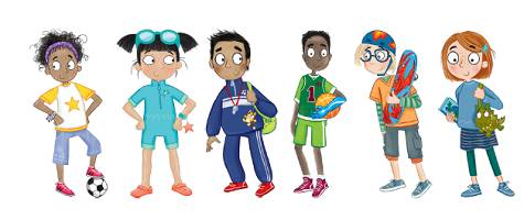 Image showing the characters from the Summer Reading Challenge