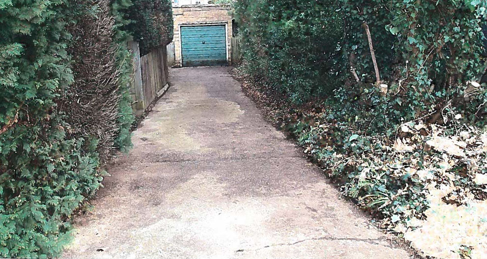 Driveway after clean up