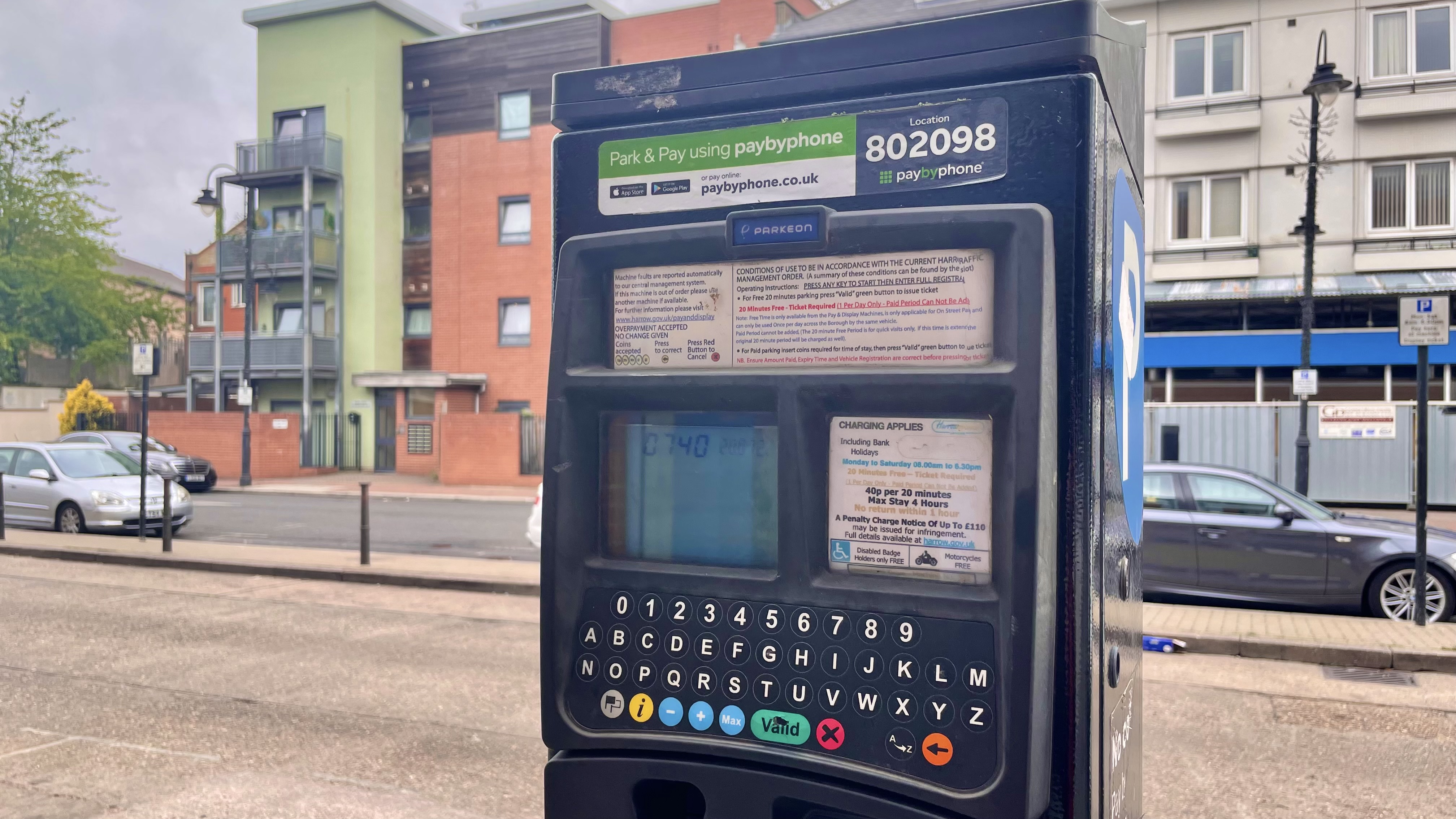 Pay & display machine