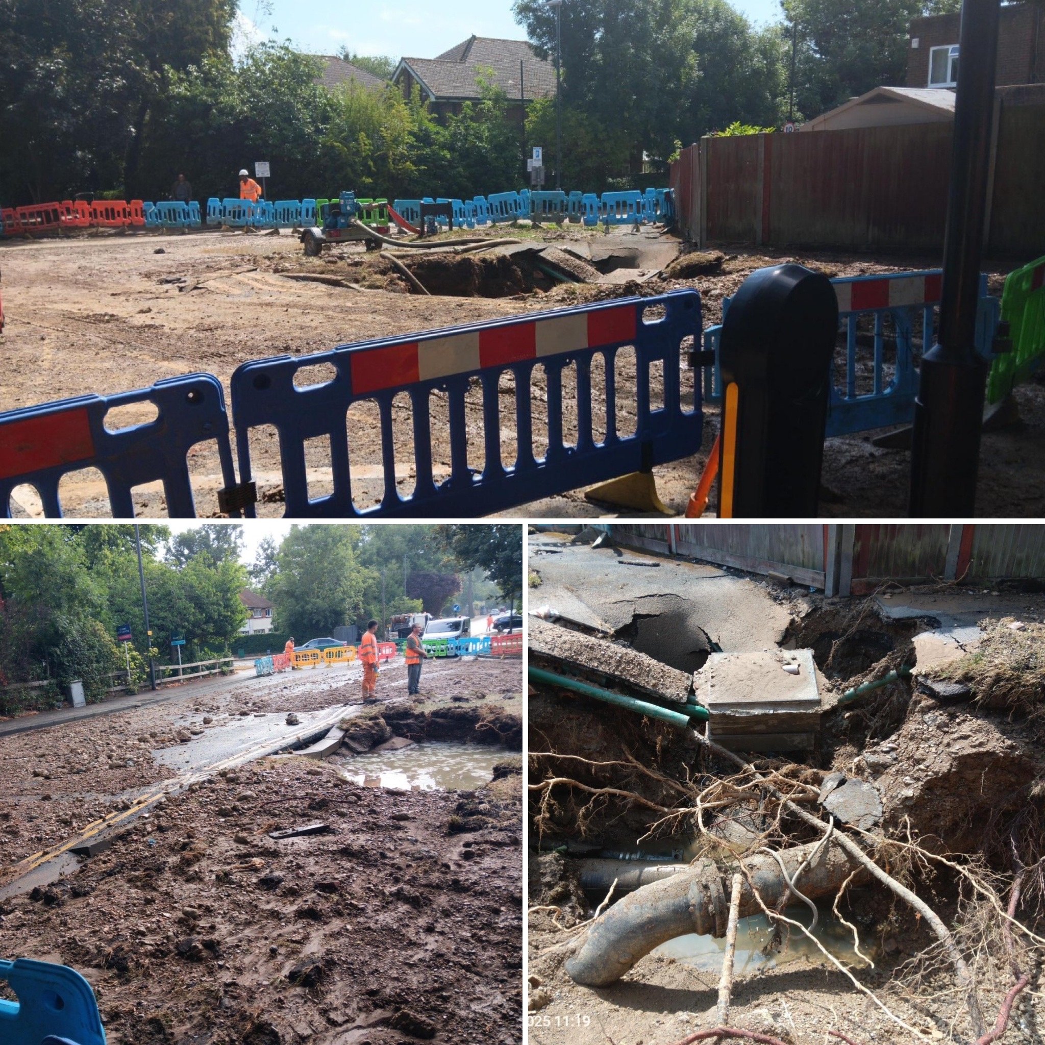 Stanmore burst water main
